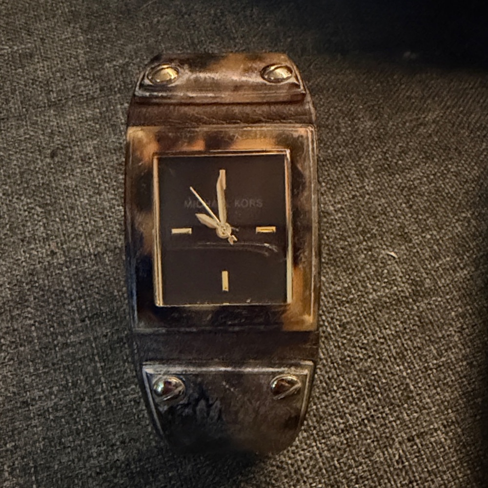 Michael Kors Black and Gold Watch